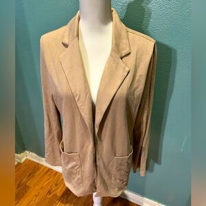 LuLaRoe Tan Jenny Blazer Sz M